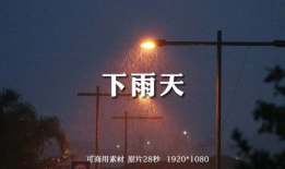 下雨视频,捕捉自然旋律的瞬间